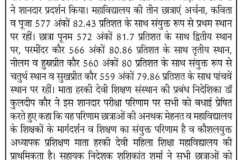 B.Ed. Second Year Result 2025-26